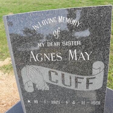 CUFF Agnes May 1921-1991
