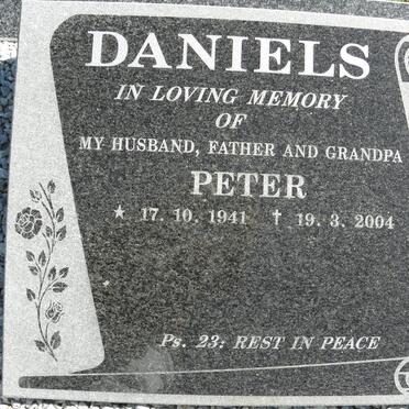 DANIELS Peter 1941-2004