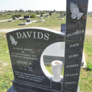 DAVIDS Henry P. 1945-2001