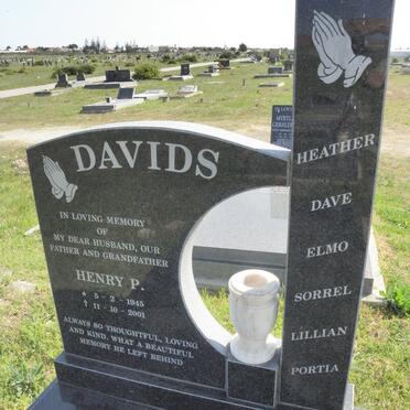 DAVIDS Henry P. 1945-2001