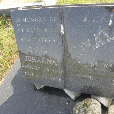 DEAL Annie Johanna 1916-1976