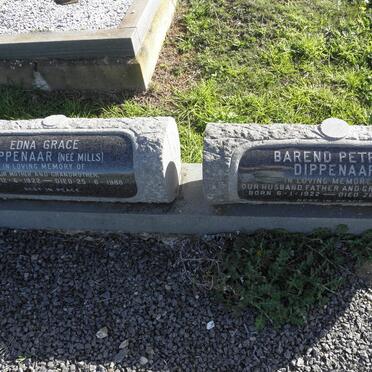 DIPPENAAR Barend Petrus 1922-1979 &amp; Edna Grace MILLS 1922-1988