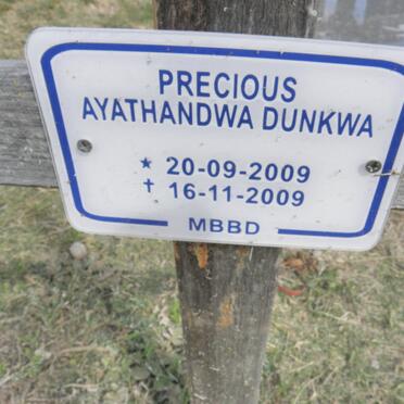 DUNKWA Precious Ayathandwa 2009-2009