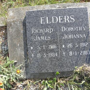 ELDERS Richard James 1916-1984 &amp; Dorothy Johanna 1912-2003