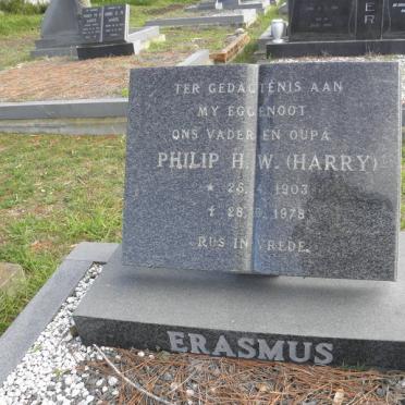 ERASMUS Philip H.W. 1903-1978