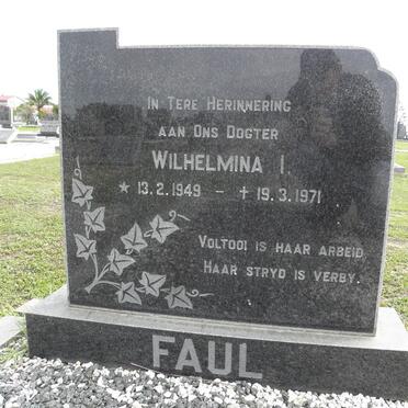 FAUL Wilhelmina I. 1949-1971