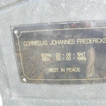 FREDERICKS Corneluis Johannes 1947-1989