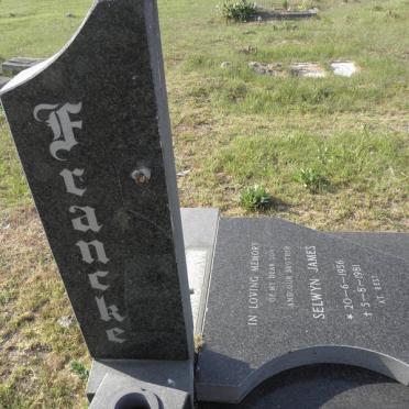 FRANCKE Selwyn James 1956-1981