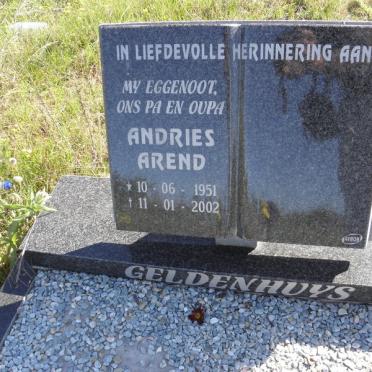 GELDENHUYS Andries Arend 1951-2002