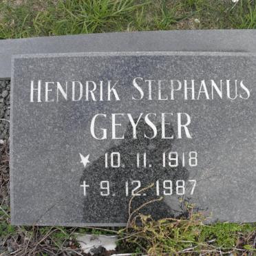 GEYSER Hendrik Stephanus 1918-1987