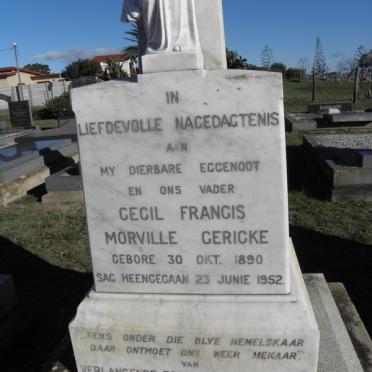 GERICKE Cecil Francis Morville 1890-1952