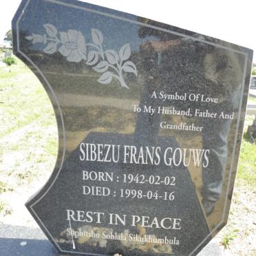 GOUWS Sibezu Frans 1942-1998