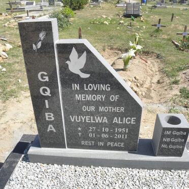 GQIBA Vuyelwa Alice 1951-2011