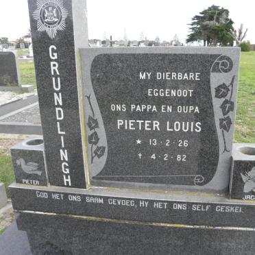 GRUNDLINGH Pieter Louis 1926-1982