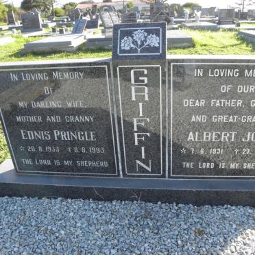GRIFFIN Albert John 1931-2007 &amp; Ednis Pringle 1933-1993