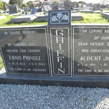 GRIFFIN Albert John 1931-2007 &amp; Ednis Pringle 1933-1993