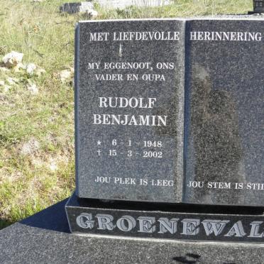 GROENEWALD Rudolf Benjamin 1948-2002