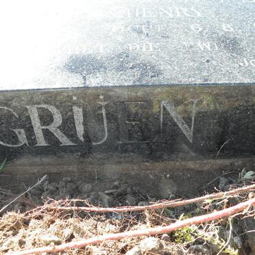 GRUEN Johan 1873-1959 &amp; Maria A. 1874-1953 :: GRUEN Charles Henry 1906-1966