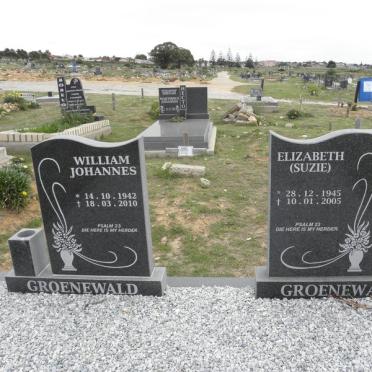 GROENEWALD William Johannes 1942-2010 &amp; Elizabeth 1945-2002