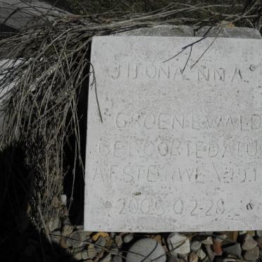 GROENEWALD Jhonna Nna 1912-2005