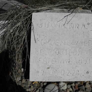 GROENEWALD Jhonna Nna 1912-2005