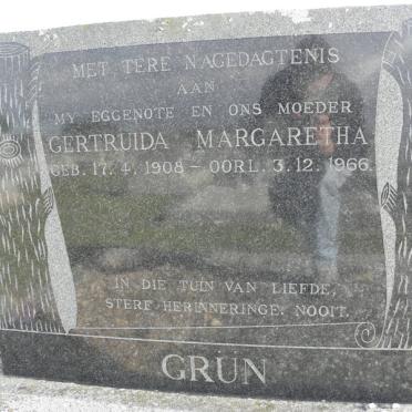 GRÜN Gertruida Margaretha 1908-1966