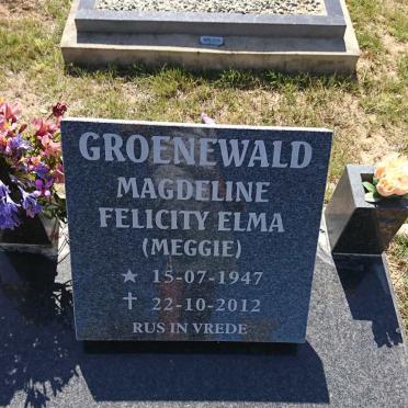 GROENEWALD Magdeline Felicity Elma 1947-2012