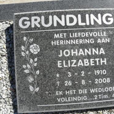 GRUNDLING Johanna Elizabeth 1910-2008
