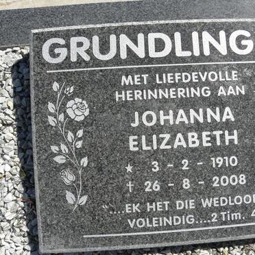 GRUNDLING Johanna Elizabeth 1910-2008