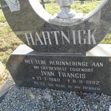 HARTNICK Ivan Francis 1940-1992