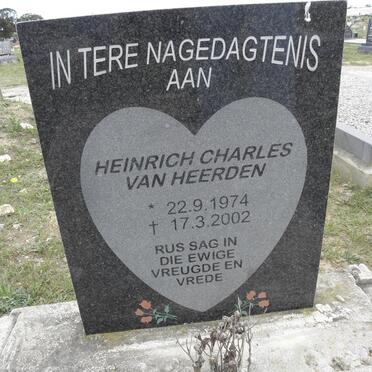 HEERDEN Heinrich Charles, van 1974-2002