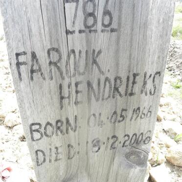 HENDRIEKS Farouk 1966-2008