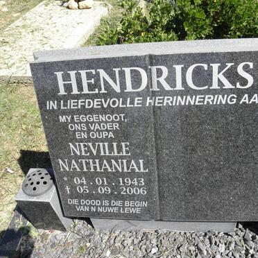 HENDRICKS Neville Nathanial 1943-2006
