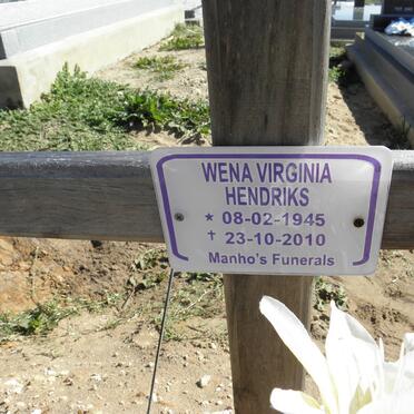 HENDRIKS Wena Virginia 1945-2010