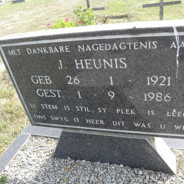 HEUNIS J. 1921-1986