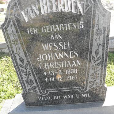 HEERDEN Wessel Johannes Christiaan, van 1938-1987
