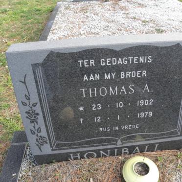 HONIBALL Thomas A. 1902-1979