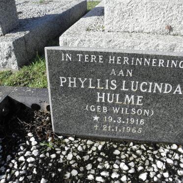 HULME Phyllis Lucinda nee WILSON 1916-1965