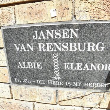RENSBURG Albie, Jansen van &amp; Eleanor