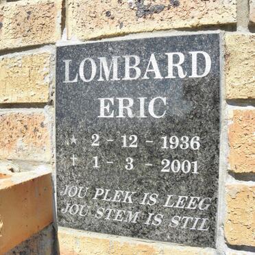 LOMBARD Eric 1936-2001