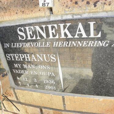 SENEKAL Stephanus 1936-2001