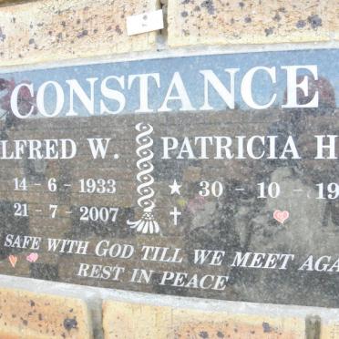 CONSTANCE Alfred W. 1933-2007 &amp; Patricia H.S. 1935-
