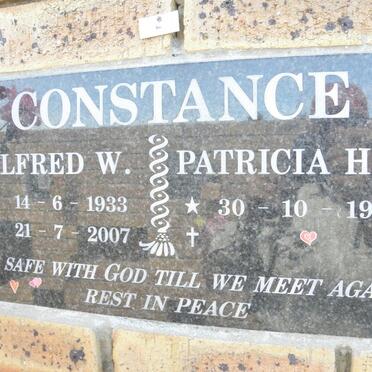 CONSTANCE Alfred W. 1933-2007 &amp; Patricia H.S. 1935-