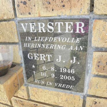 VERSTER Gert J.J. 1946-2005