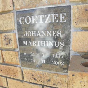 COETZEE Johannes Marthinus 1935-2002