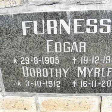 FURNESS Edgar 1905-1988 &amp; Dorothy Myrle 1912-2010