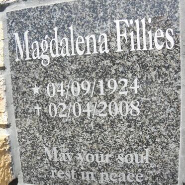 FILLIES Magdalena 1924-2008