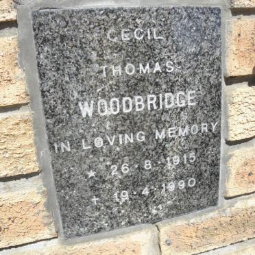 WOODBRIDGE Cecil Thomas 1915-1990