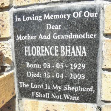 BHANA Florence 1929-2003