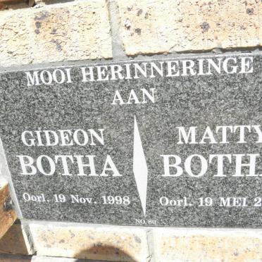BOTHA Gideon -1998 &amp; Matty -2000